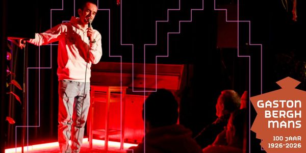 Ali Lamkoref in MerksemDok op het podium